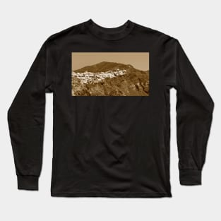 On the Foothills of Oia Long Sleeve T-Shirt